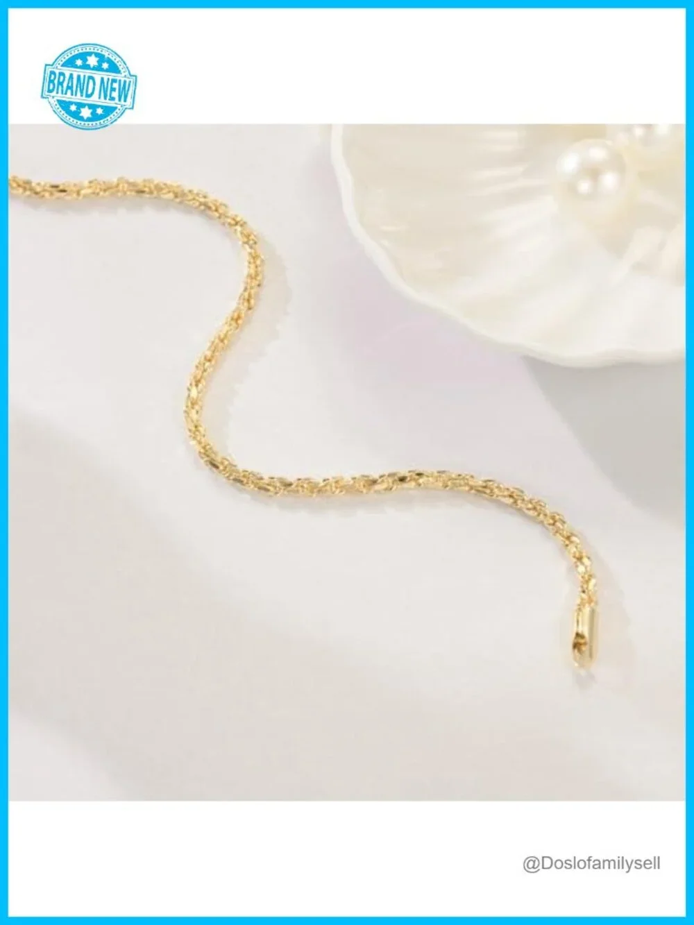 14K Gold Rope Chain Bracelet Dense Design Dainty Gold Bracelet